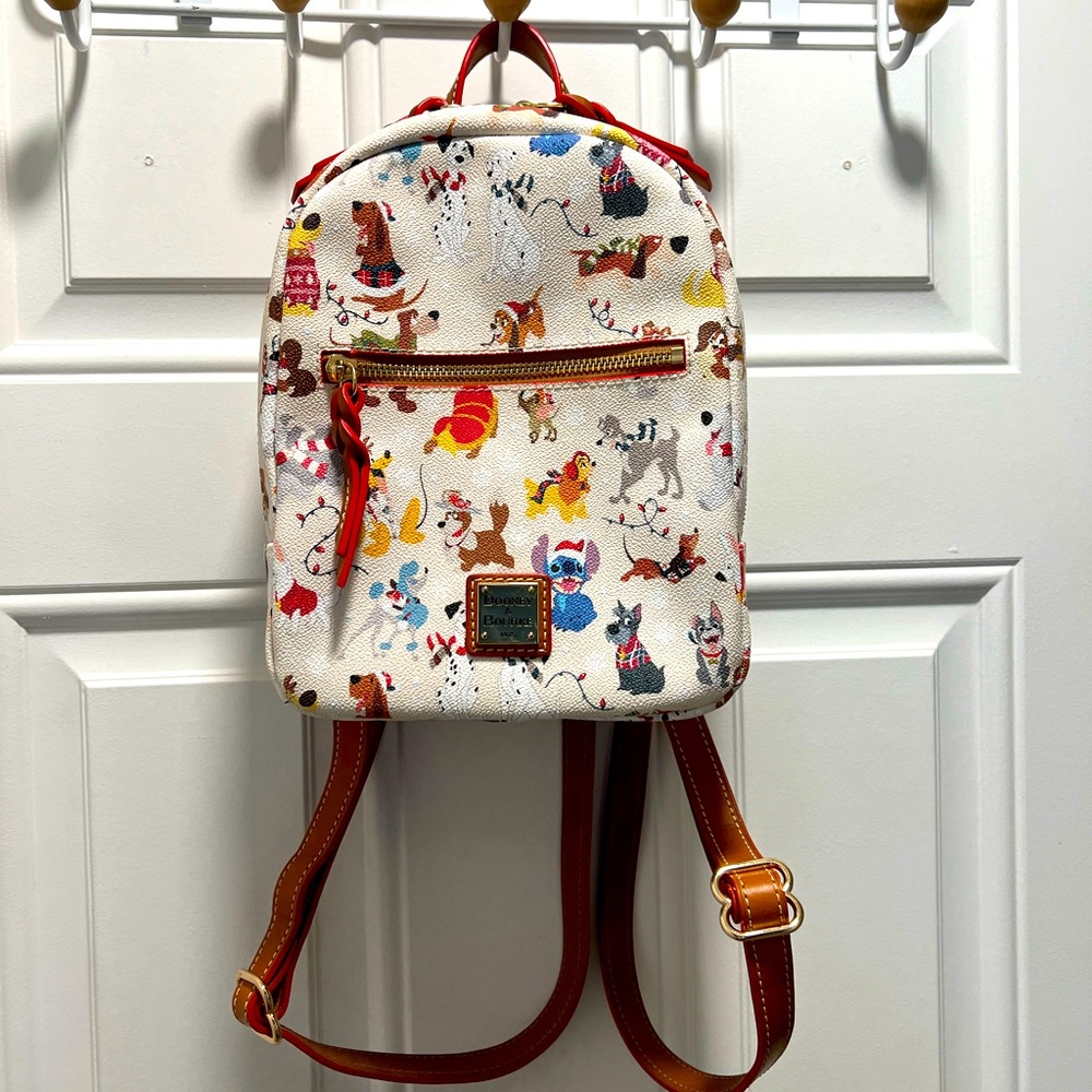 Disney Dooney & Bourke bag - Santa Tails - Mini Backpack - Disney Holiday Dogs